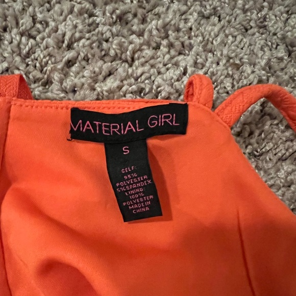 Coral colored dress by Material Girl. Very cute and only worn twice. - Picture 3 of 3